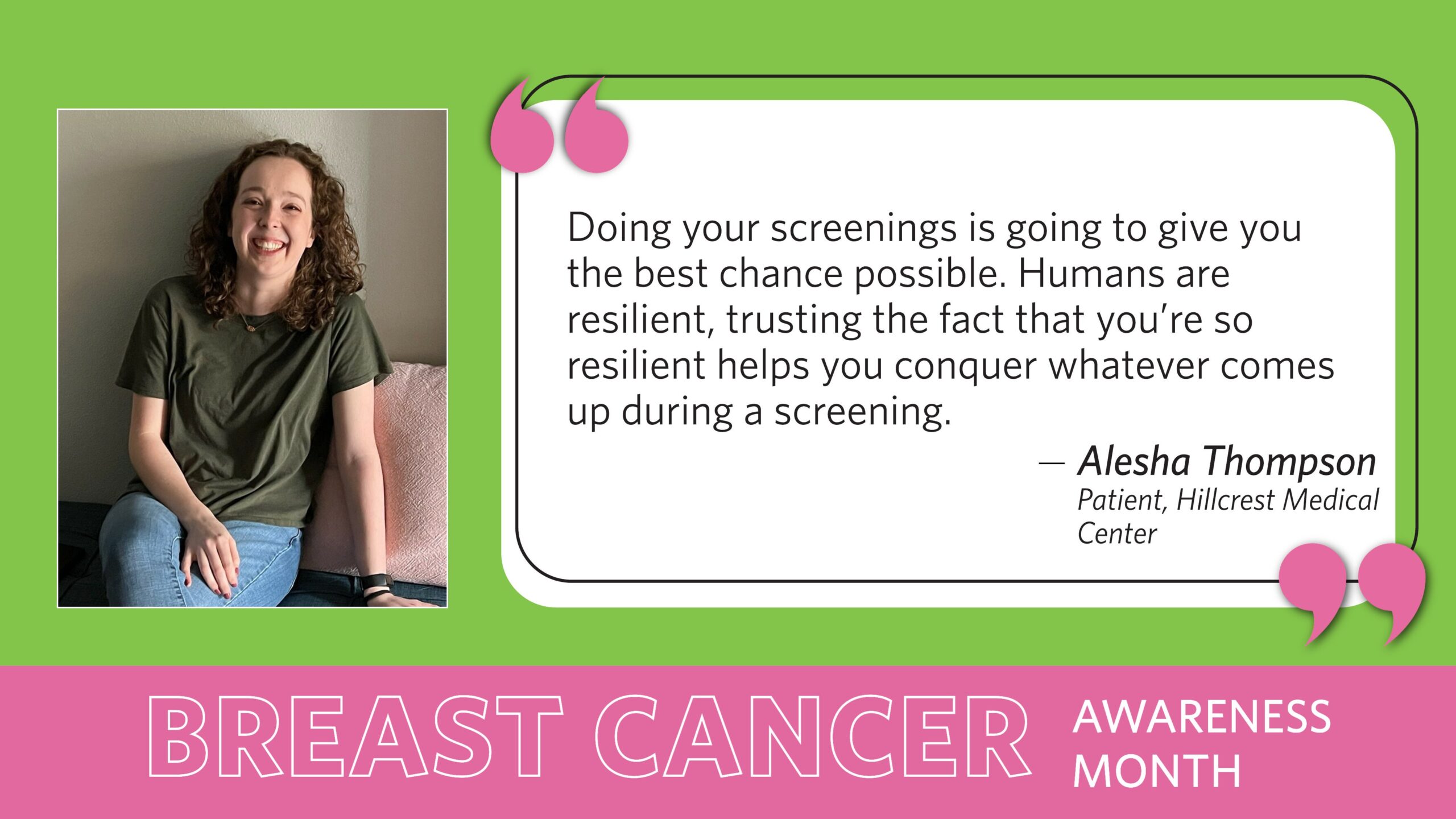 Alesha Thompson preventively lowering her breast cancer risk