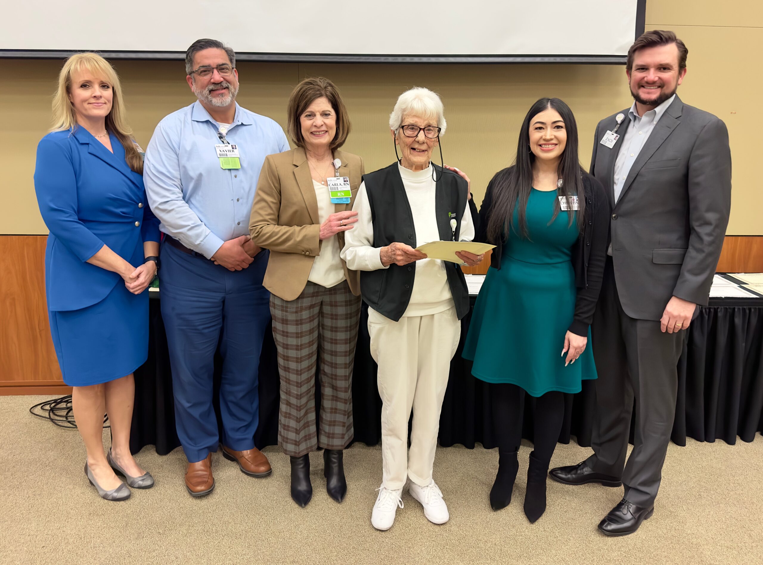 91-year-old volunteer honored for over 19,000 hours of service