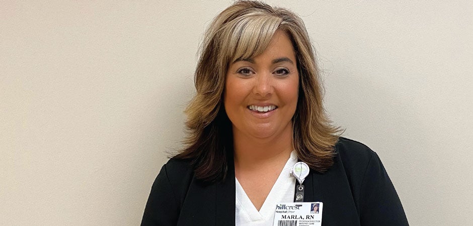 Marla Kerr, RN, focuses on community outreach as new clinical program director for Advanced Wound Care Center at Hillcrest Pryor